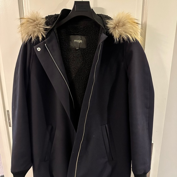 Maje (size French 36) - Women’s Midnight Blue Jacket - Picture 4 of 7